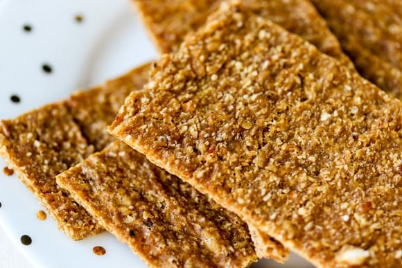 Apple Flax Cracker Cookies