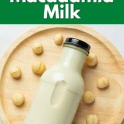 vegan macadamia milk pin.