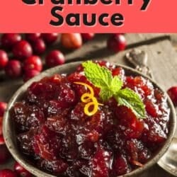instant pot cranberry sauce pin.