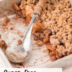 sugar free baked apple crisp pin