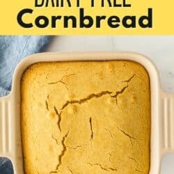 gluten free dairy free cornbread pin.