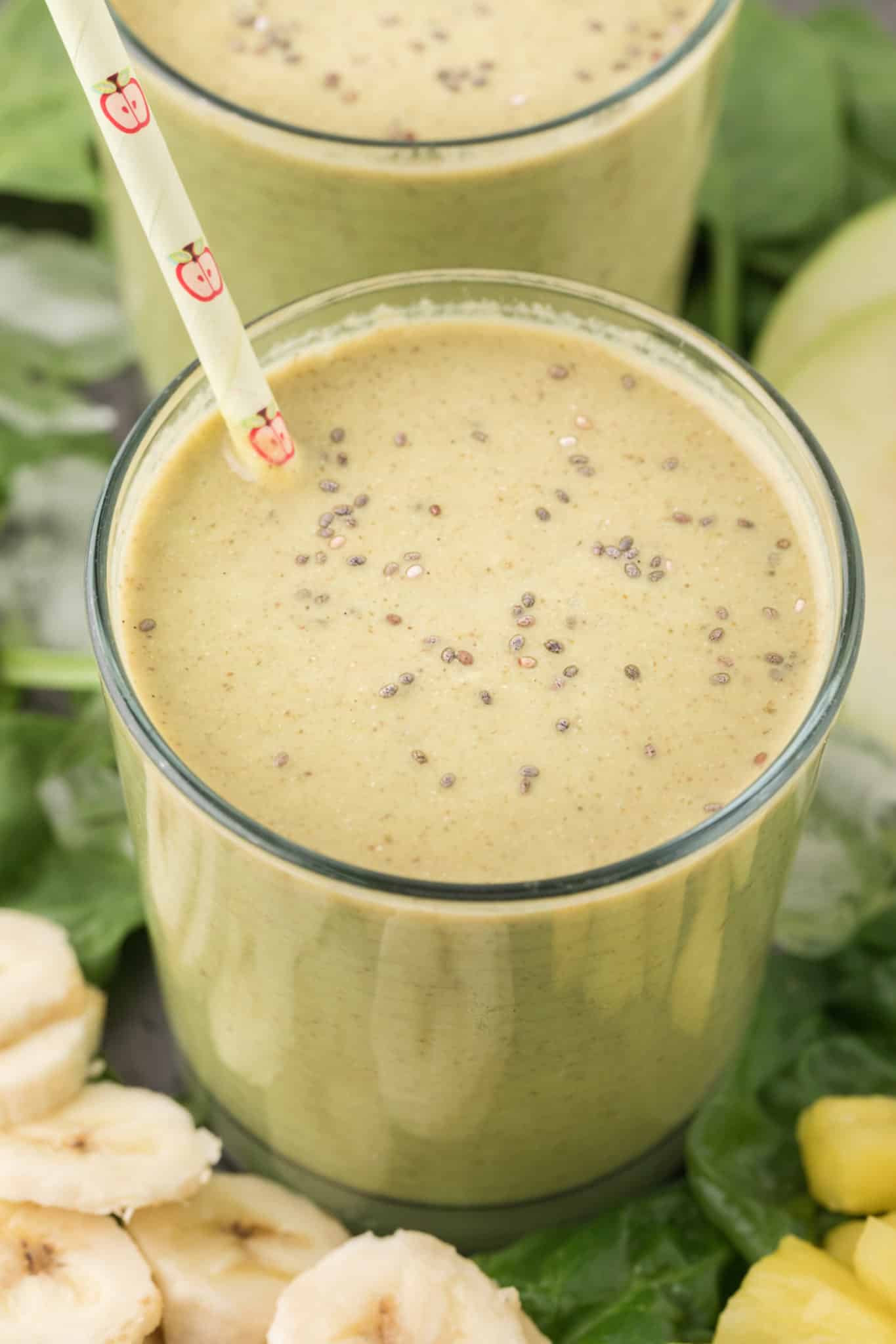 picture of the smoothie up close
