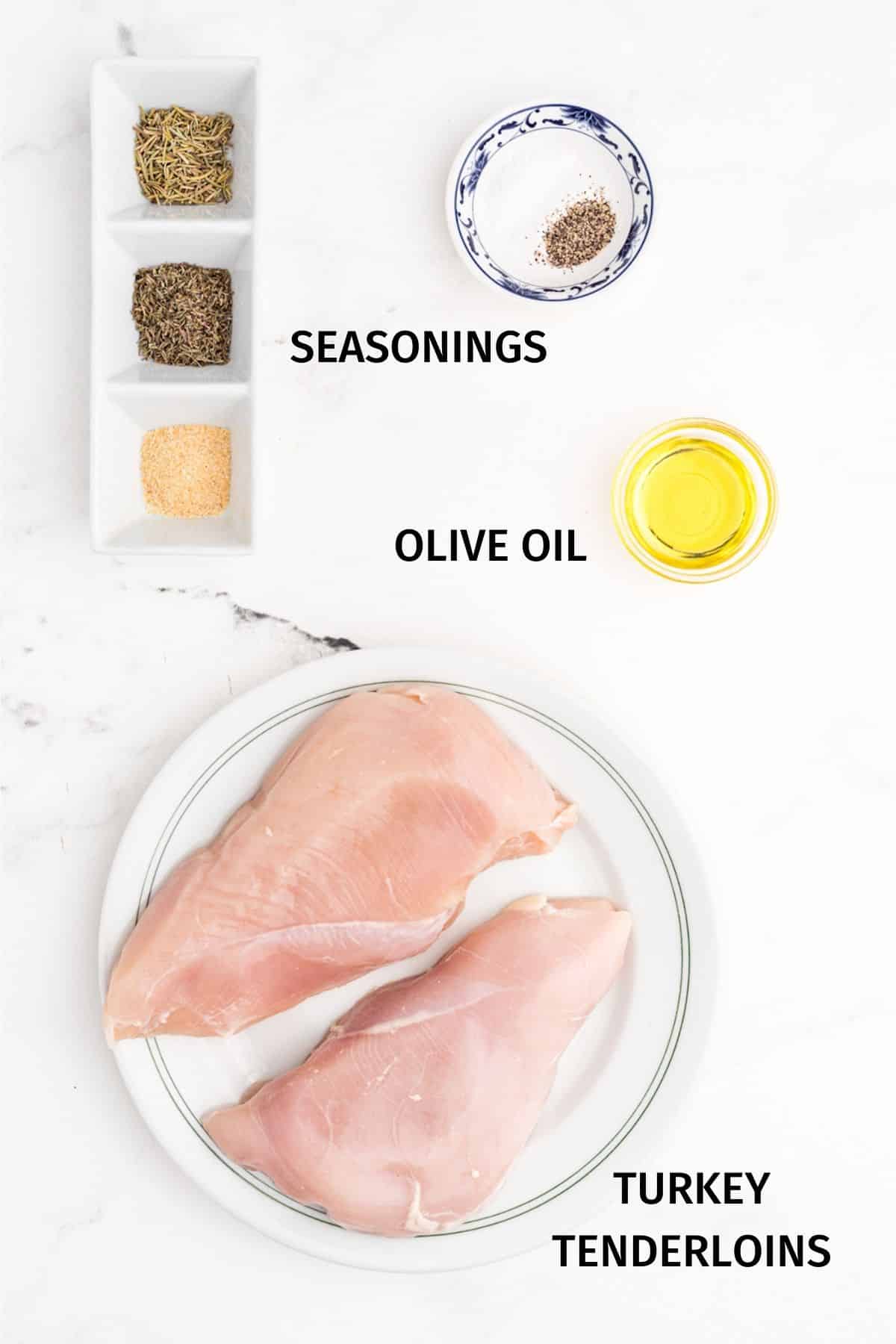 ingredients for air fryer turkey tenderloin.