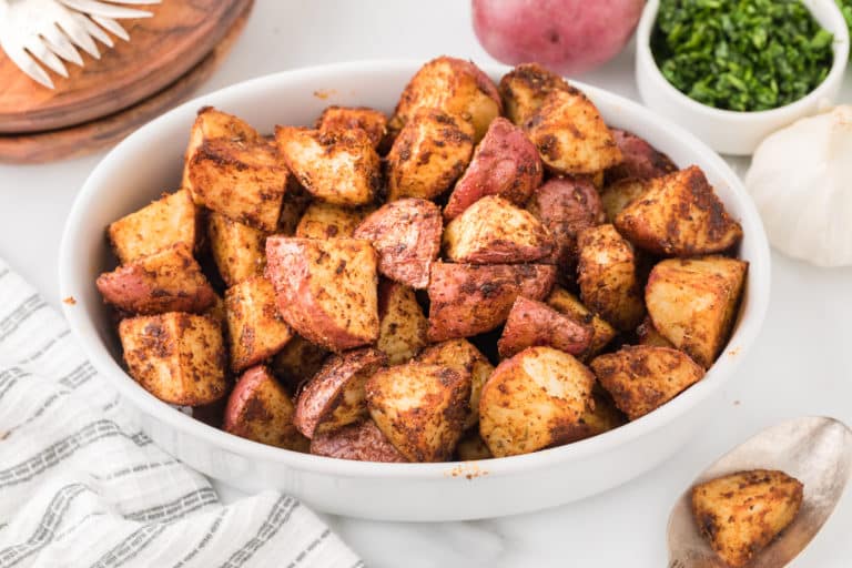 bowl of roasted potatoes