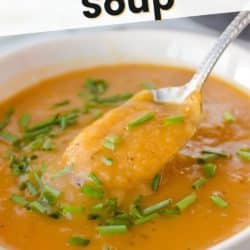 vegan potato leek soup pin