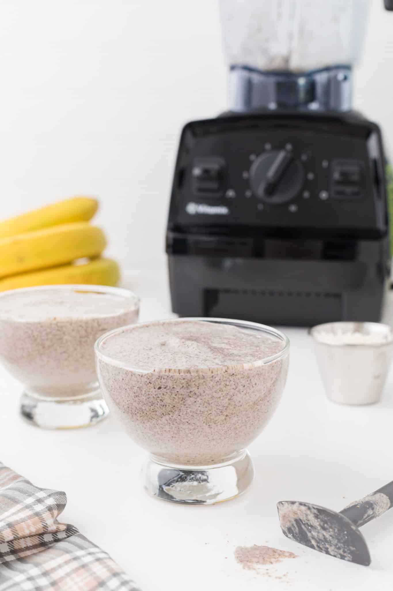 two bowls of chia pudding