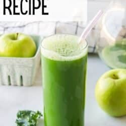 kale juice recipe pin.