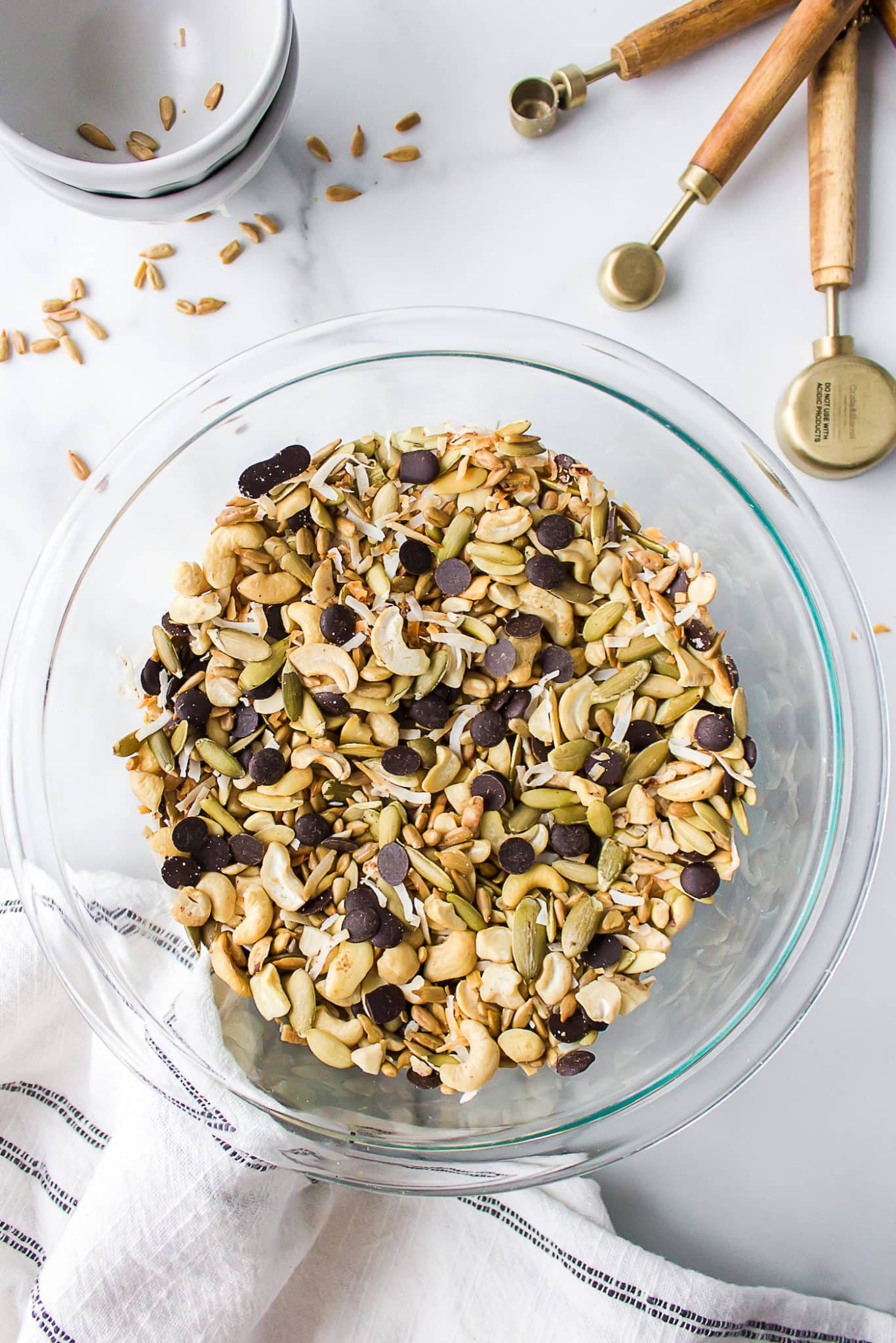 a bowl of trail mix