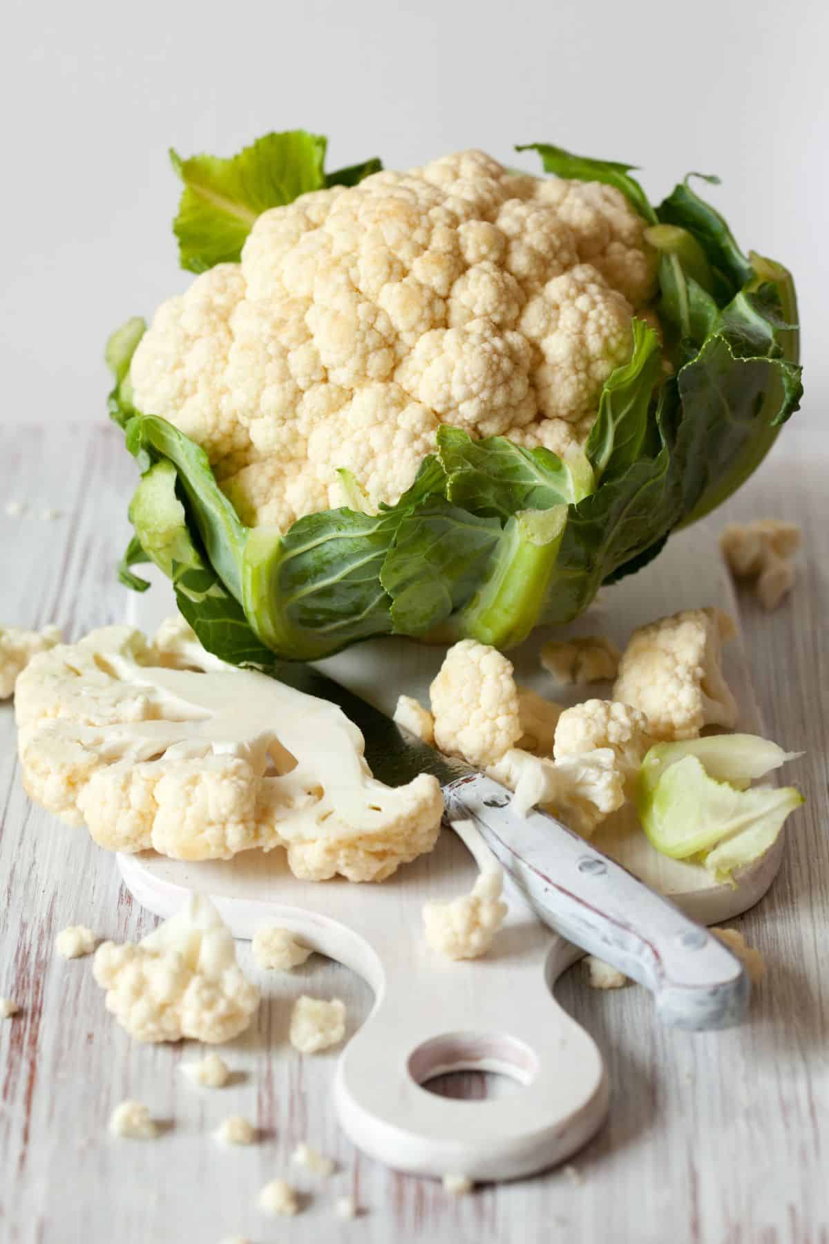 head of cauliflower.