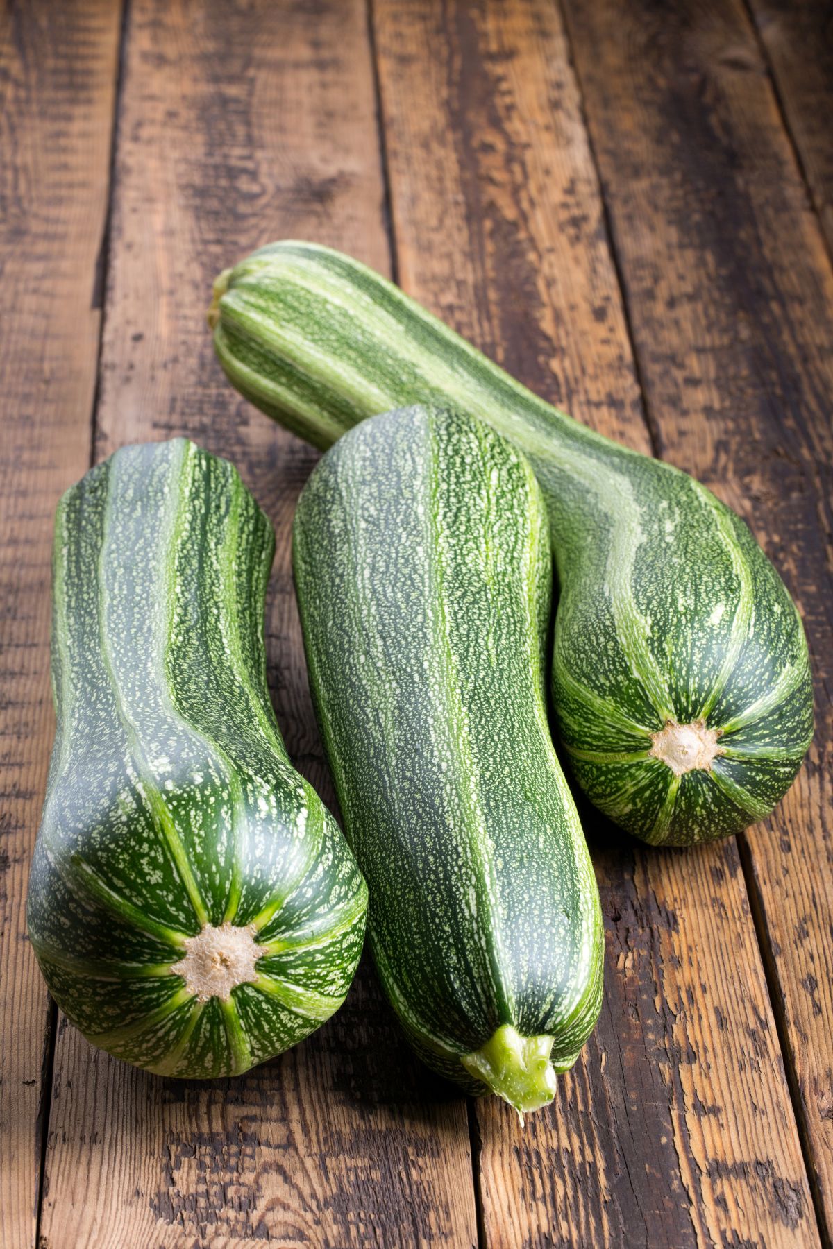 zucchini on table.