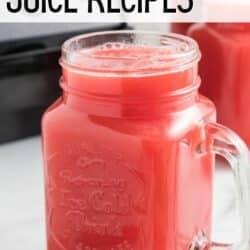summer juice recipes pin.